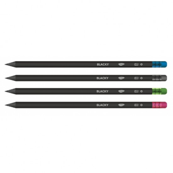 Creion negru cu radiera blacky daco cg204 Creion negru cu radiera blacky daco cg204