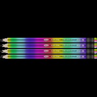 Creion negru cu radiera curcubeu daco cg108 Creion negru cu radiera curcubeu daco cg108