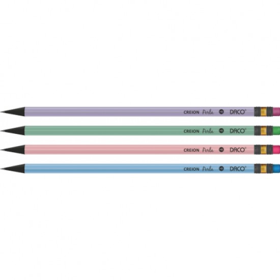 Creion negru cu radiera perla daco cg202