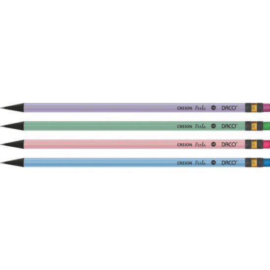 Creion negru cu radiera perla daco cg202 Creion negru cu radiera perla daco cg202