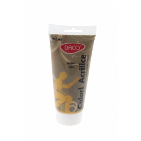 Culori acril 200ml daco galben ocru cu3200 Culori acril 200ml daco galben ocru cu3200