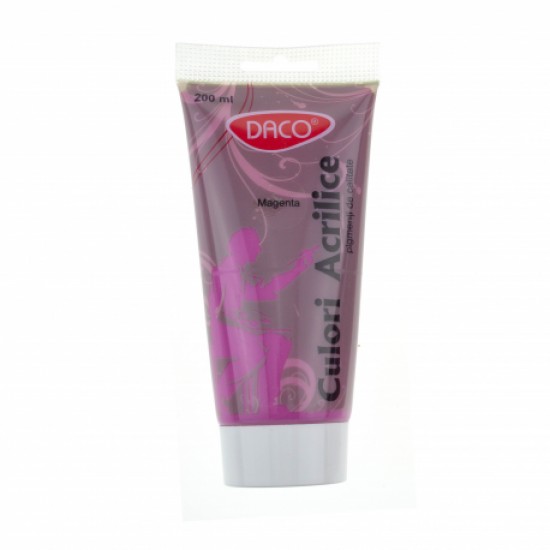 Culori acril 200ml daco roz magenta cu3200 Culori acril 200ml daco roz magenta cu3200