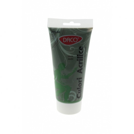 Culori acril 200ml daco verde mediu cu3200 Culori acril 200ml daco verde mediu cu3200