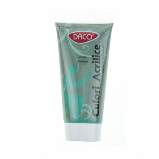 Culori acril 200ml daco verde viridian cu3200 Culori acril 200ml daco verde viridian cu3200