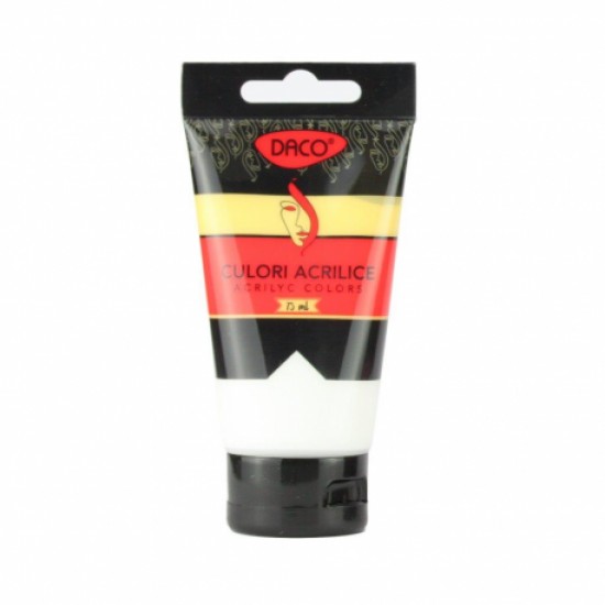 Culori acril 75ml daco alb titan cu375uw Culori acril 75ml daco alb titan cu375uw