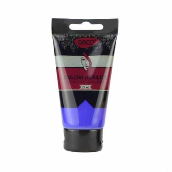 Culori acril 75ml daco albastru ultramarin cu375aul Culori acril 75ml daco albastru ultramarin cu375aul