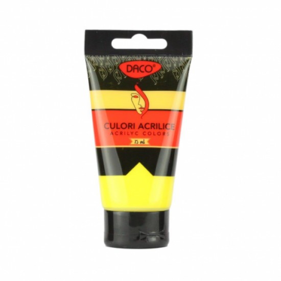 Culori acril 75ml daco galben citron cu375gct Culori acril 75ml daco galben citron cu375gct