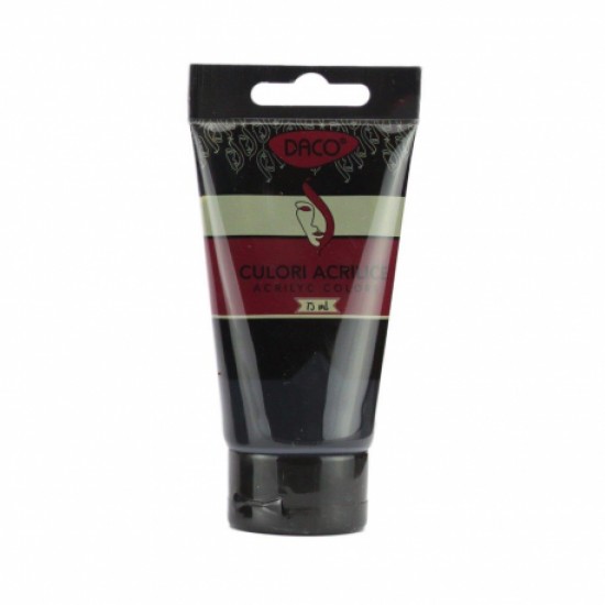 Culori acril 75ml daco negru cu375n Culori acril 75ml daco negru cu375n