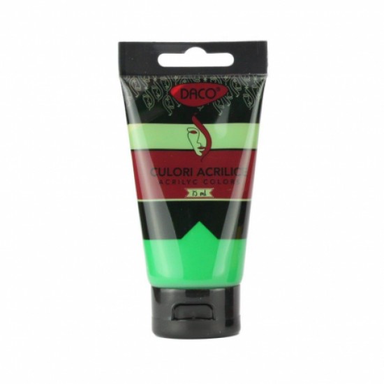 Culori acril 75ml daco verde mediu cu375vm Culori acril 75ml daco verde mediu cu375vm
