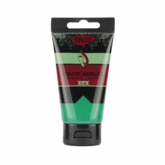 Culori acril 75ml daco verde viridian cu375vv Culori acril 75ml daco verde viridian cu375vv