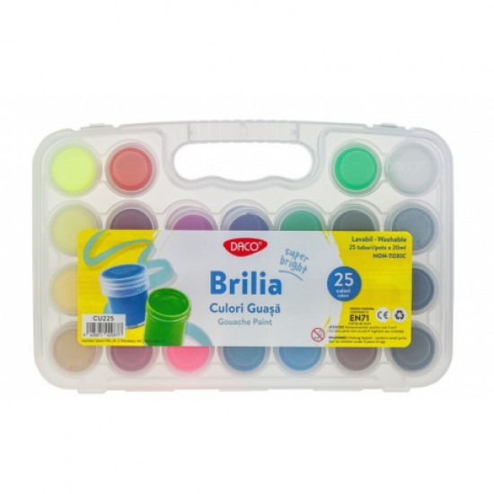 Culori guasa 25c 20 ml brilia daco cu225 Culori guasa 25c 20 ml brilia daco cu225