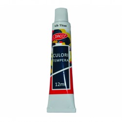 Culori tempera 12ml alb cu112w Culori tempera 12ml alb cu112w