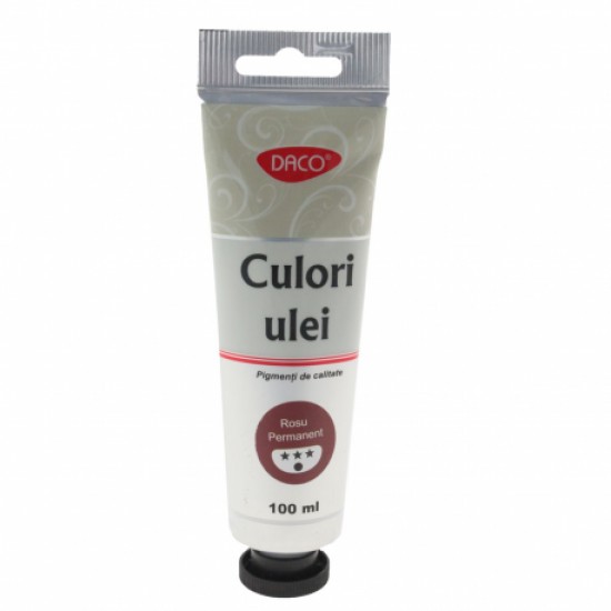 Culori ulei 100ml daco rosu permanent 4100 Culori ulei 100ml daco rosu permanent 4100