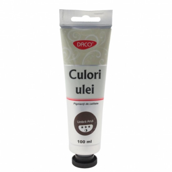 Culori ulei 100ml daco umbra arsa cu4100 Culori ulei 100ml daco umbra arsa cu4100