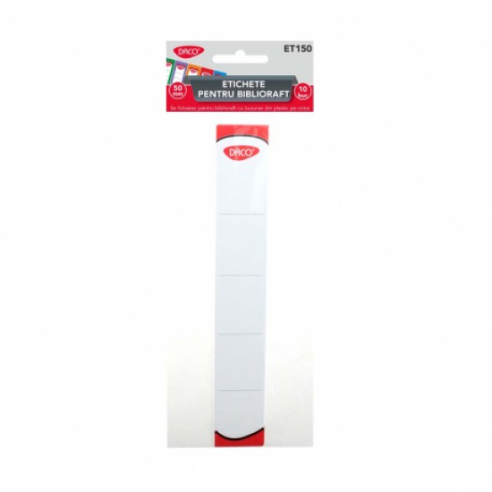 Etichete carton 250g set 10 pt. biblioraft 50 mm et150 Etichete carton 250g set 10 pt. biblioraft 50 mm et150