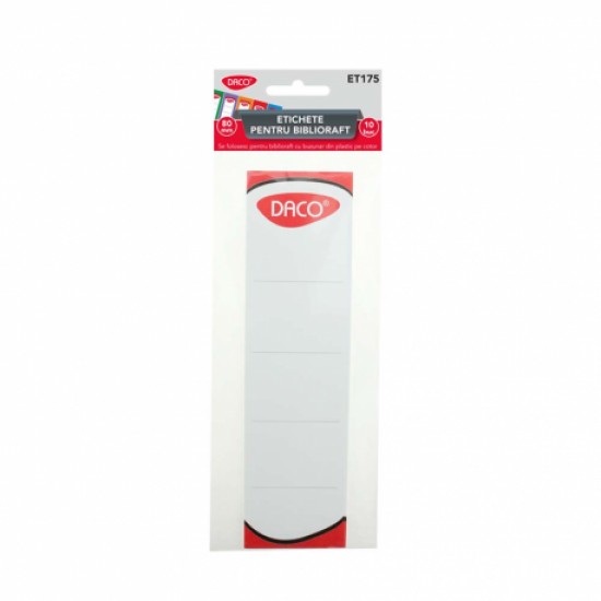Etichete carton 250g set 10 pt. biblioraft 75 mm et175 Etichete carton 250g set 10 pt. biblioraft 75 mm et175