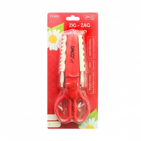 Foarfeca zigzag 9 modele daco ff409 Foarfeca zigzag 9 modele daco ff409