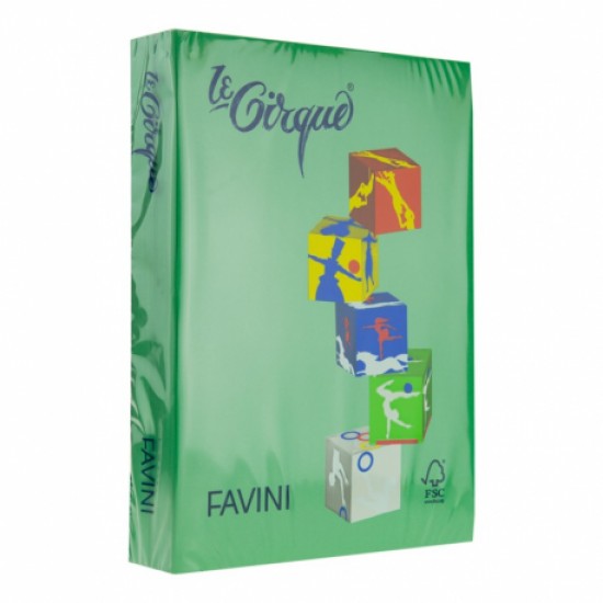 Hartie colorata A4, 80g/mp 500 de coli-Favini 207, verde padure Hartie colorata A4, 80g/mp 500 de coli-Favini 207, verde padure