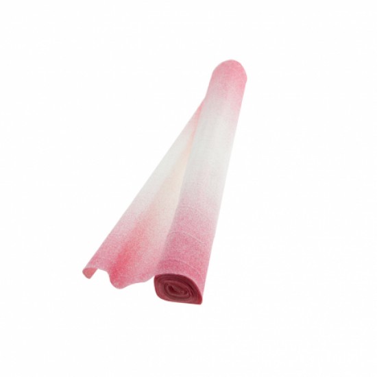 Hartie floristica roz-alb, 1-p, 50x250cm 180g