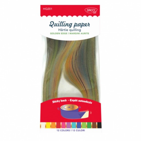 Hartie quilling aa aurita 42.5x0.5cm 200/set daco hq201 Hartie quilling aa aurita 42.5x0.5cm 200/set daco hq201