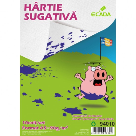 Hartie sugativa A5 Ecada-10 coli/set Hartie sugativa A5 Ecada-10 coli/set
