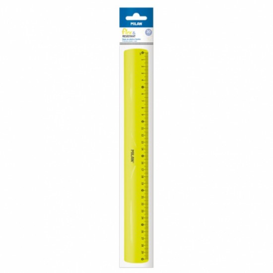 Rigla, 30cm flexibila, galben, milan Rigla, 30cm flexibila, galben, milan