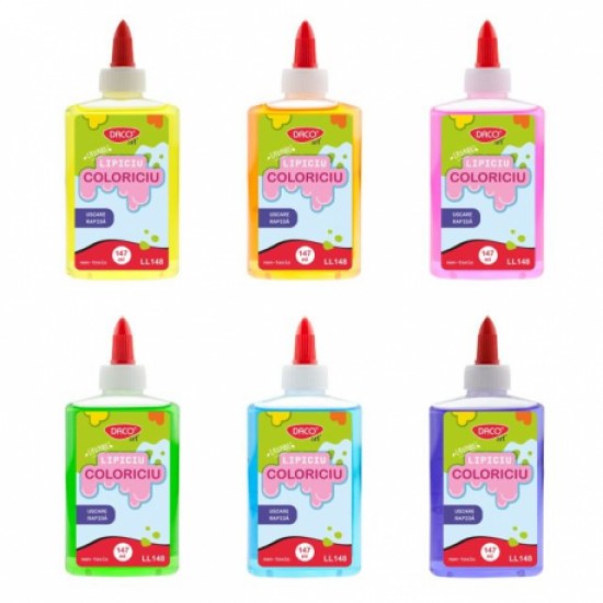 Lipici lichid 147ml coloriciu daco ll148 Lipici lichid 147ml coloriciu daco ll148