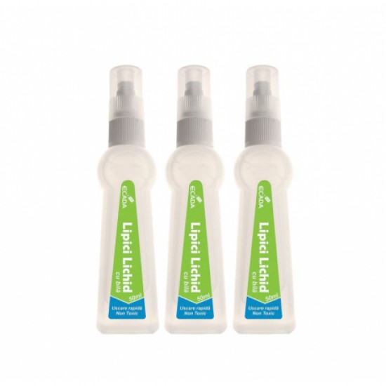 Lipici lichid 50 ml cu bila ecada Lipici lichid 50 ml cu bila ecada