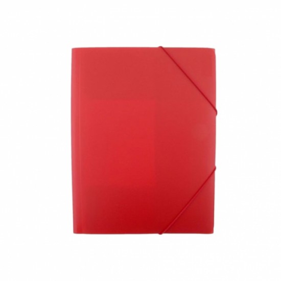 Mapa plastic cu elastic factis rosie Mapa plastic cu elastic factis rosie