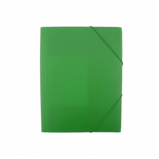 Mapa plastic cu elastic factis verde Mapa plastic cu elastic factis verde