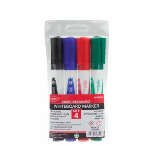Marker tabla magnetica daco set 4 mk230/4 Marker tabla magnetica daco set 4 mk230/4