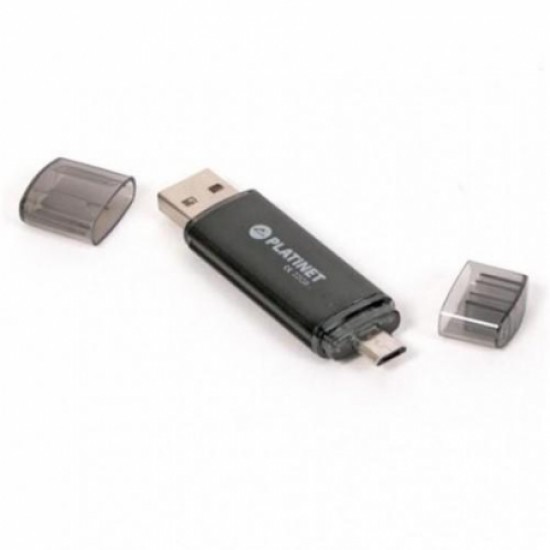 Memorie usb stick 2.0 16gb + usb tip-c platinet Memorie usb stick 2.0 16gb + usb tip-c platinet