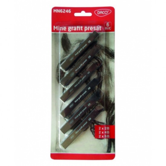Mina grafit presat set 6 daco Mina grafit presat set 6 daco