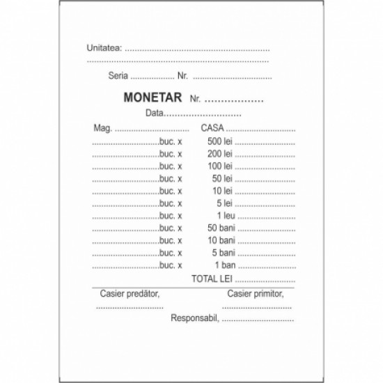 Monetar a6 2ex 100f nep autocopiativ Monetar a6 2ex 100f nep autocopiativ