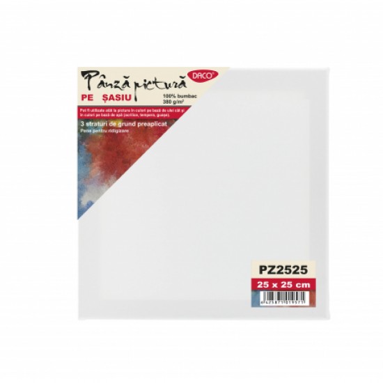 Panza pictura pe sasiu 25x25cm daco pz2525 Panza pictura pe sasiu 25x25cm daco pz2525