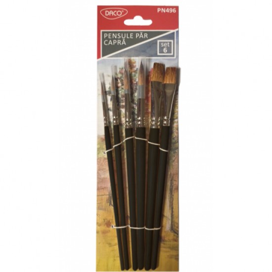 Pensule set 6 par capra daco pn496 Pensule set 6 par capra daco pn496