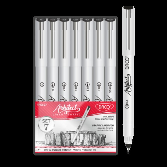 Pix daco liner grafic arhitect set 7 px5507 Pix daco liner grafic arhitect set 7 px5507