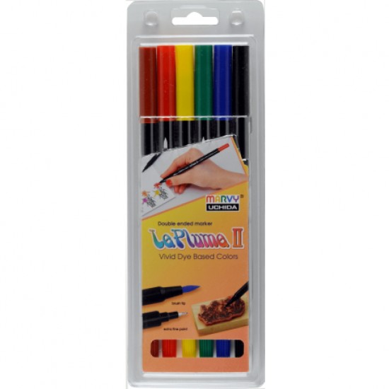 Pix liner 2 capete le plume 2 set 6 marvy Pix liner 2 capete le plume 2 set 6 marvy
