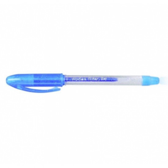 Pix pensan gel glitter albastru Pix pensan gel glitter albastru