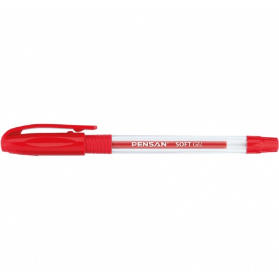Pix pensan soft gel fine 0.5mm rosu Pix pensan soft gel fine 0.5mm rosu