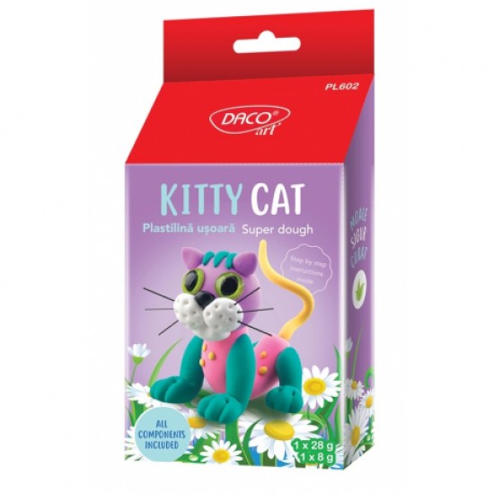Plastilina usoara kitty cat pl602 daco Plastilina usoara kitty cat pl602 daco
