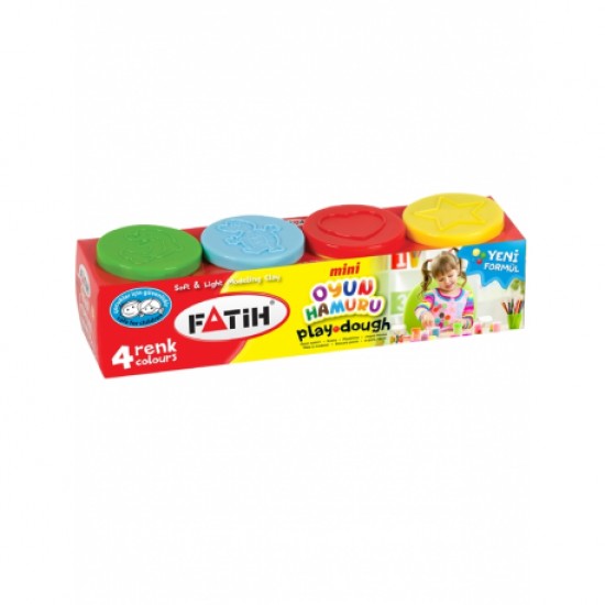 Plastilina usoara modeling dough neon 4 x 50 g fatih