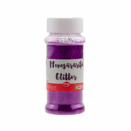 Pudra glitter monosararita 60g Daco mov Pudra glitter monosararita 60g Daco mov
