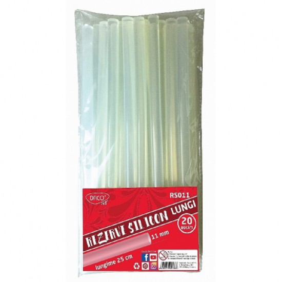 Rezerva silicon 11mm 25cm set 20 rs011 Daco Rezerva silicon 11mm 25cm set 20 rs011 Daco