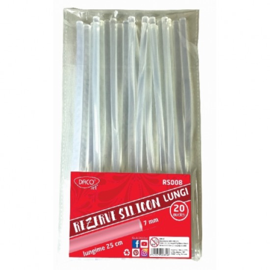 Rezerva silicon 7mm 25cm set 20 rs008 daco Rezerva silicon 7mm 25cm set 20 rs008 daco