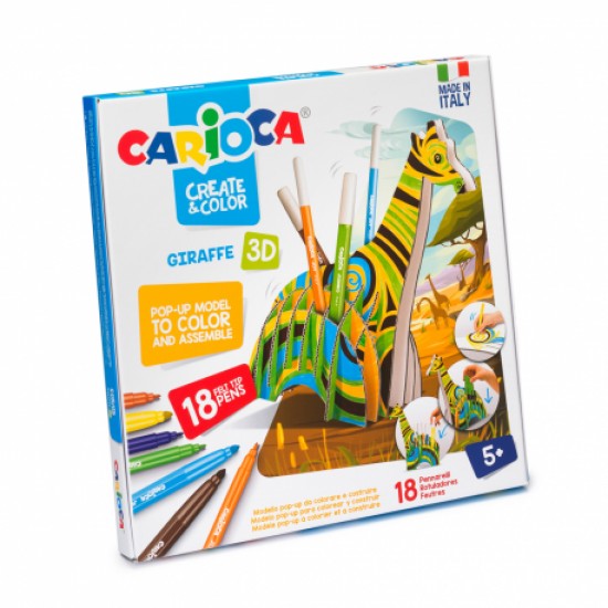 Set 3d + 18 carioci girafa carioca Set 3d + 18 carioci girafa carioca