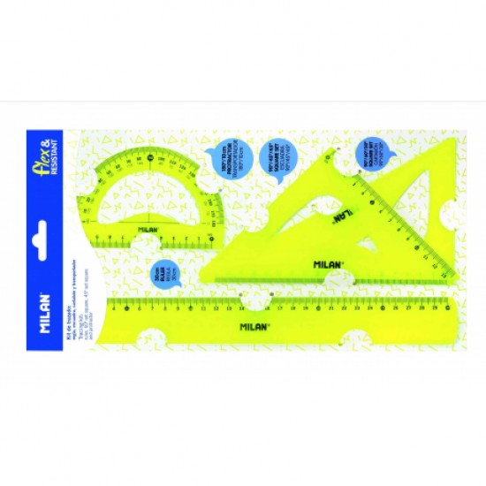 Set geometrie galben milan Set geometrie galben milan