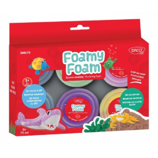 Spuma modelaj 6x75ml foamy foam sm675 daco Spuma modelaj 6x75ml foamy foam sm675 daco