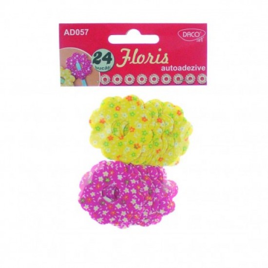 Accesorii craft - ad057 floris autoadeziv textil Accesorii craft - ad057 floris autoadeziv textil