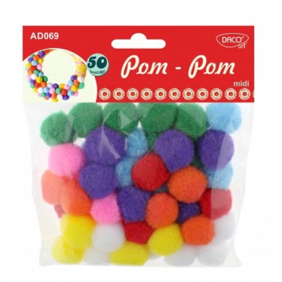 Accesorii craft - ad069 pom pom midi daco Accesorii craft - ad069 pom pom midi daco